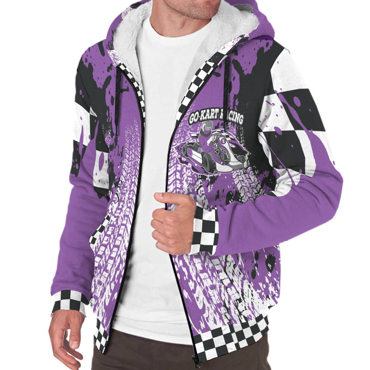 Custom Go-Kart Racing Sherpa Jacket