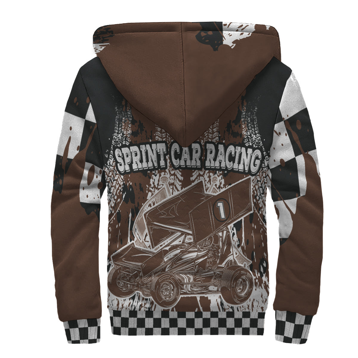 Custom Dirt Track Mom Sherpa Jacket 2#s