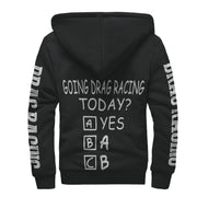 Drag racing sherpa jacket