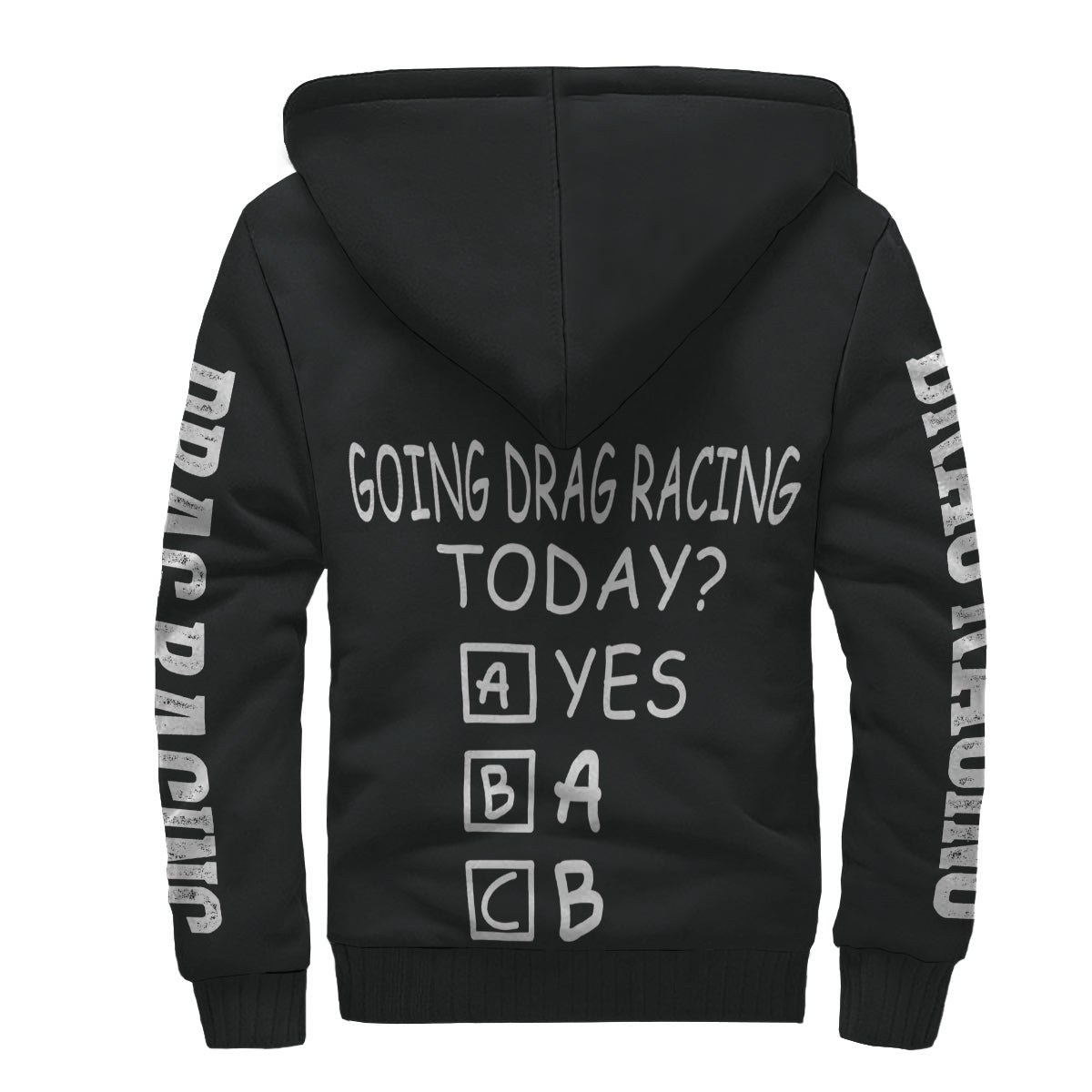 Drag racing sherpa jacket