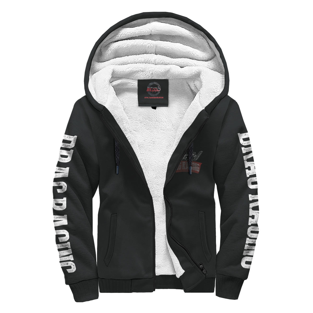 Husband And Wife Drag Racing Sherpa Jacket