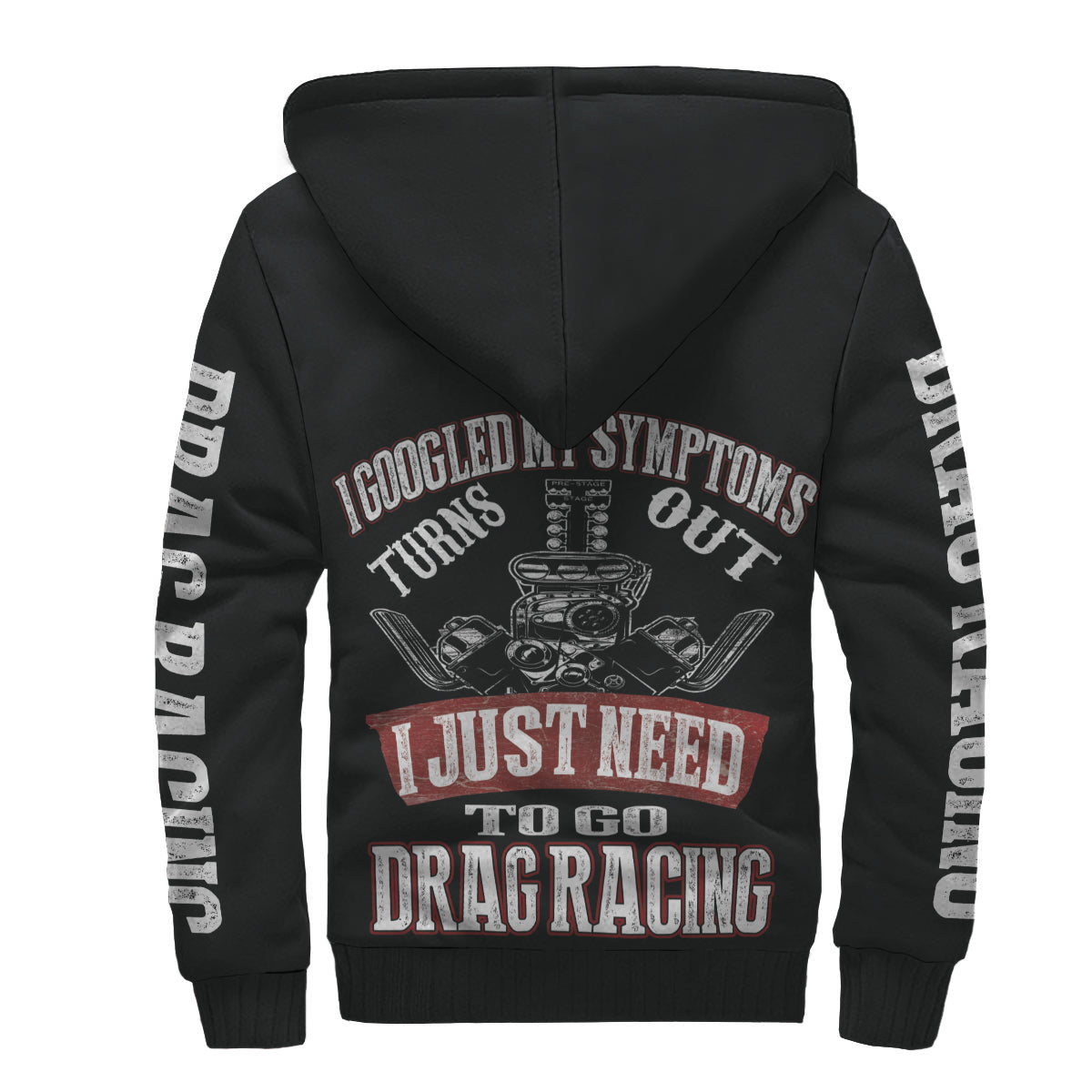 Drag racing sherpa jacket