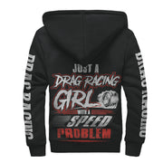 Drag racing sherpa jacket