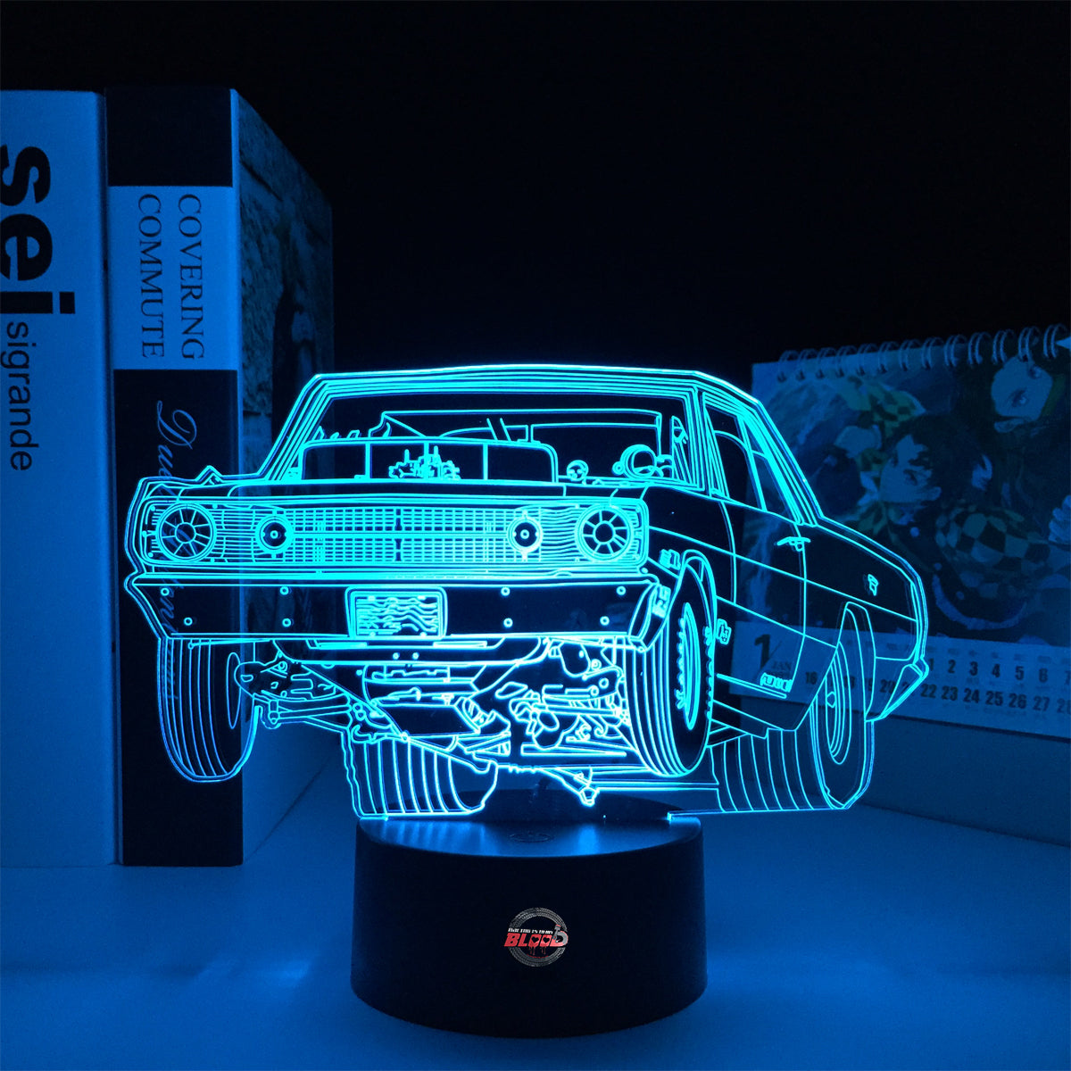68 dodge dart 3d led lamp