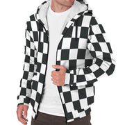 Racing Checkered Flag Sherpa Jacket