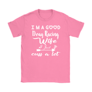 drag racing women's t-shirts