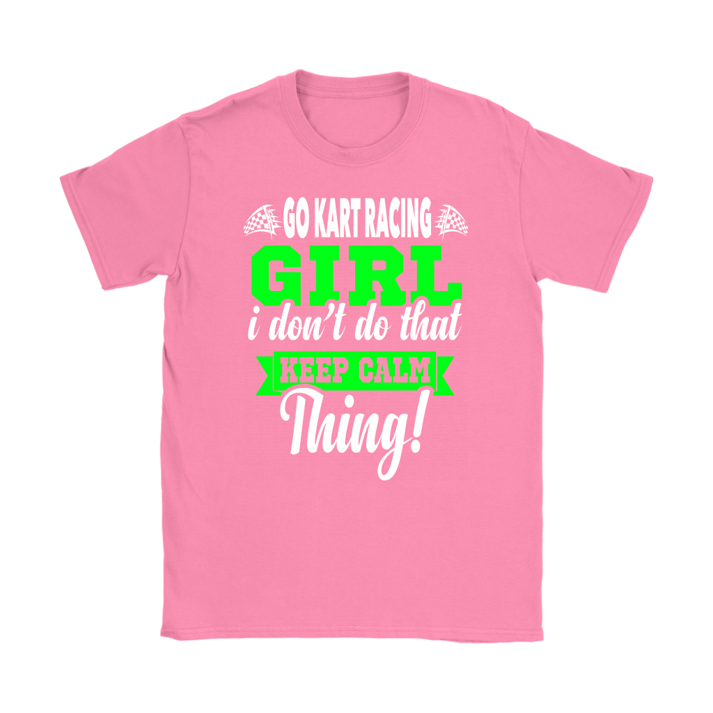 go kart racing girl t-shirts