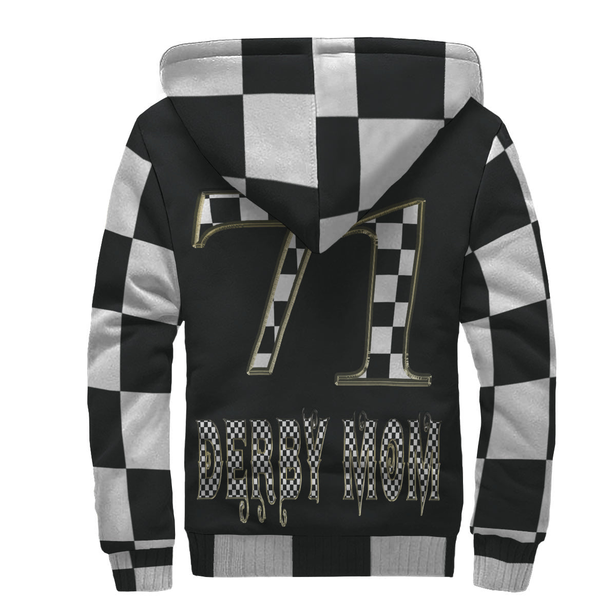 Custom Derby Mom AOP Sherpa hoodie