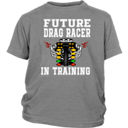 Future Drag Racer In Training Kids Tees