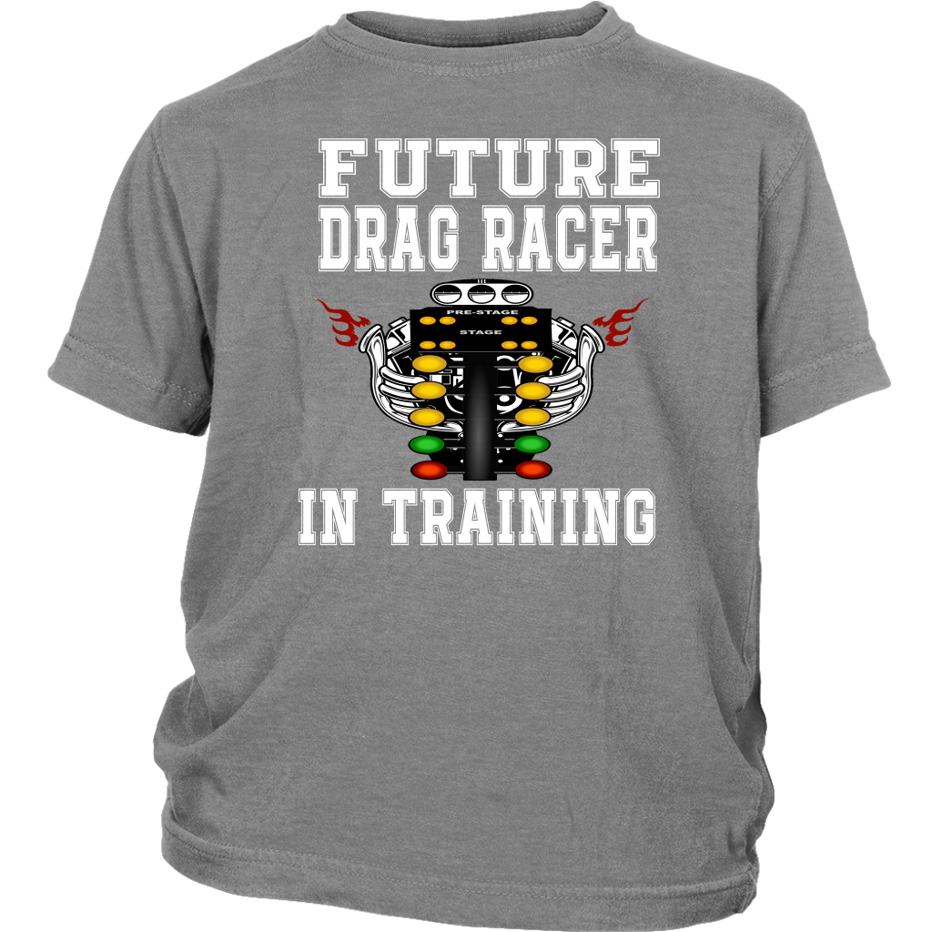 Future Drag Racer In Training Kids Tees