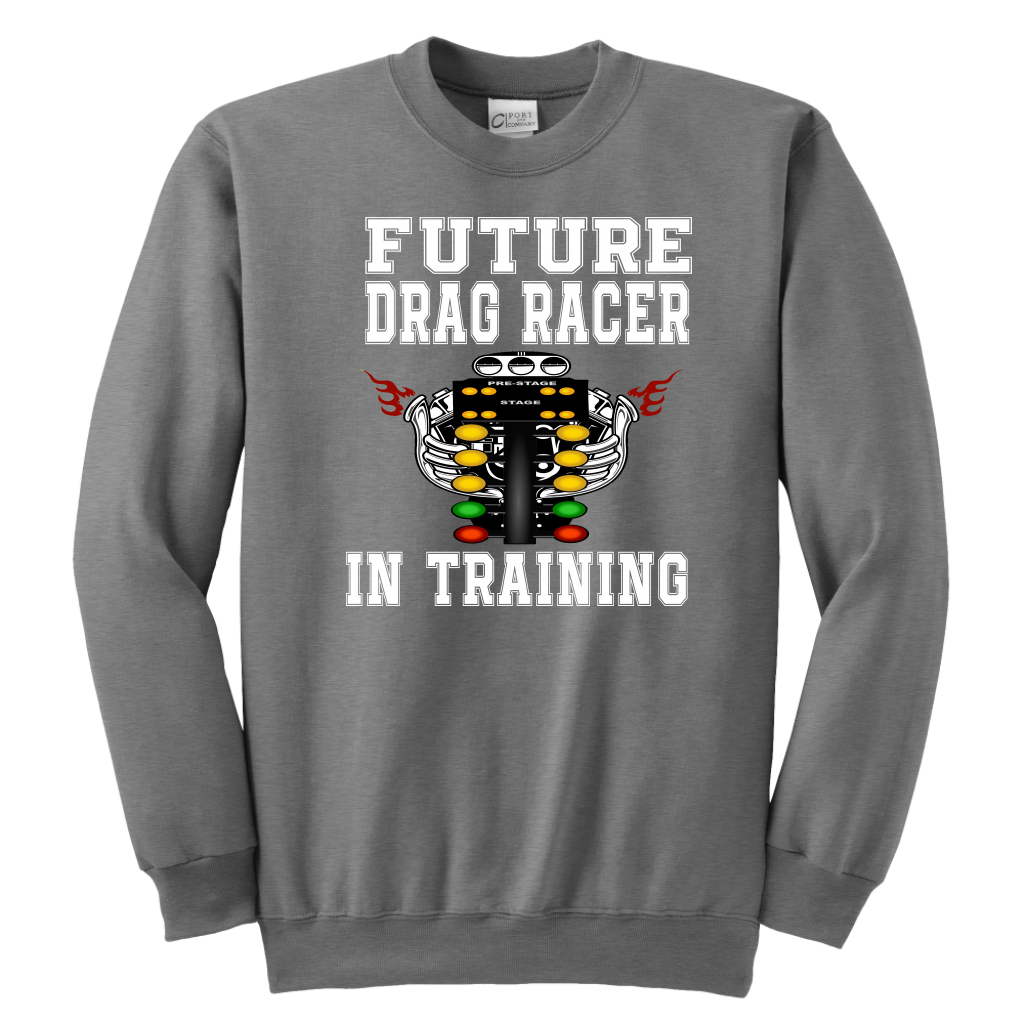 Future Drag Racer In Training Kids Tees