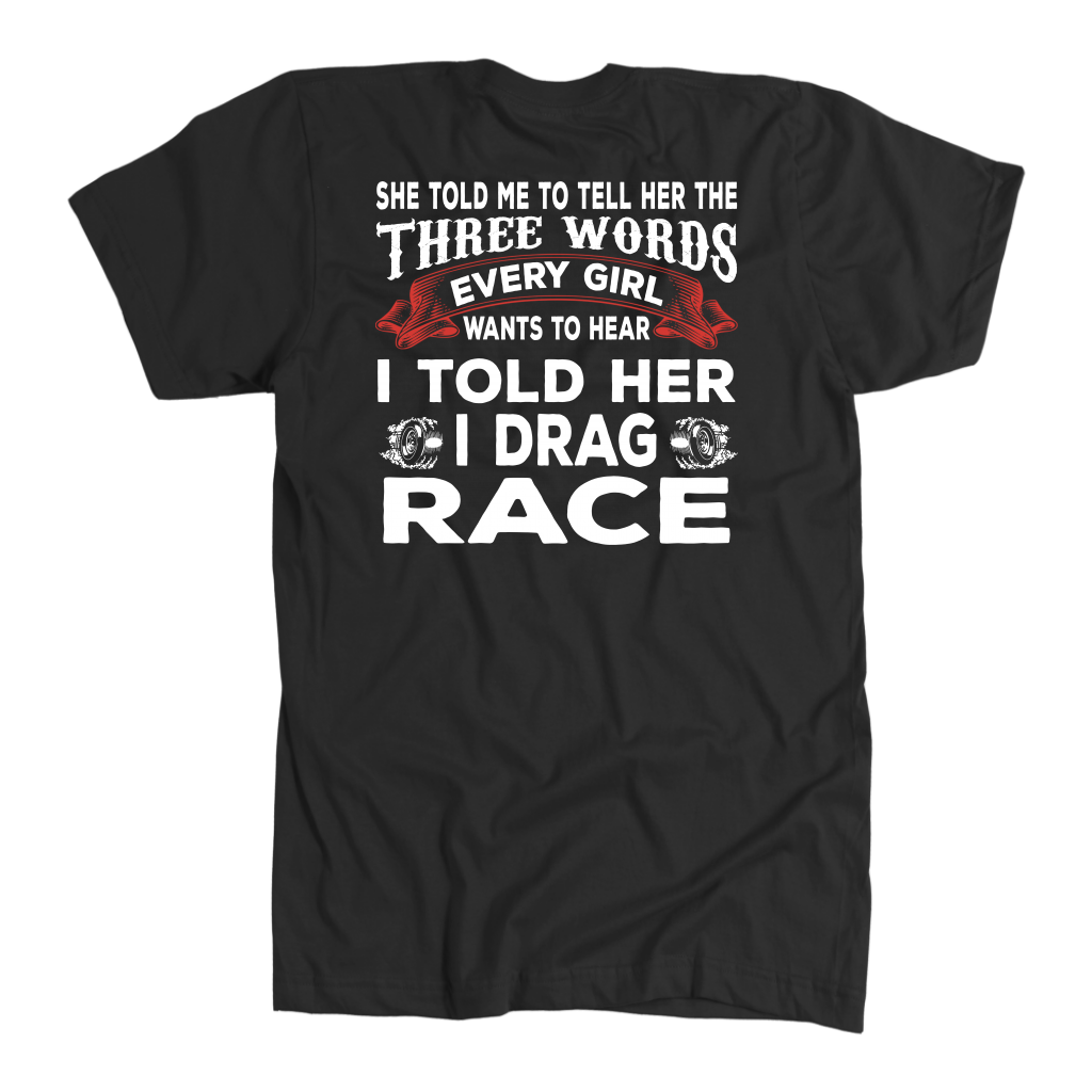 drag racing men's t-shirts