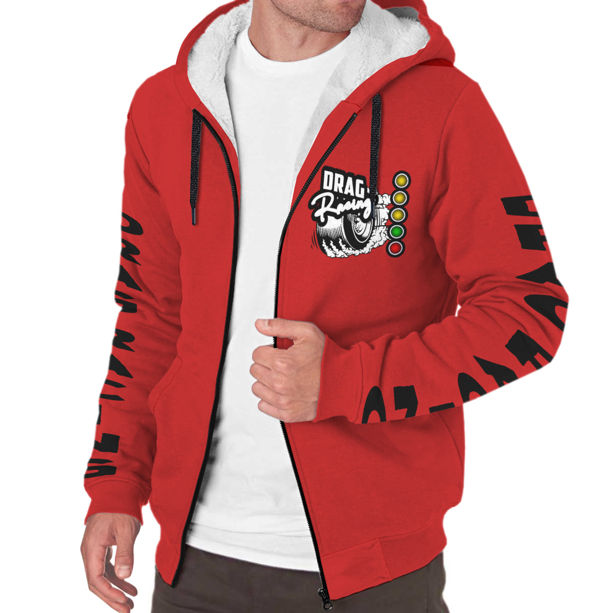 Drag Racing AOP Sherpa Jacket