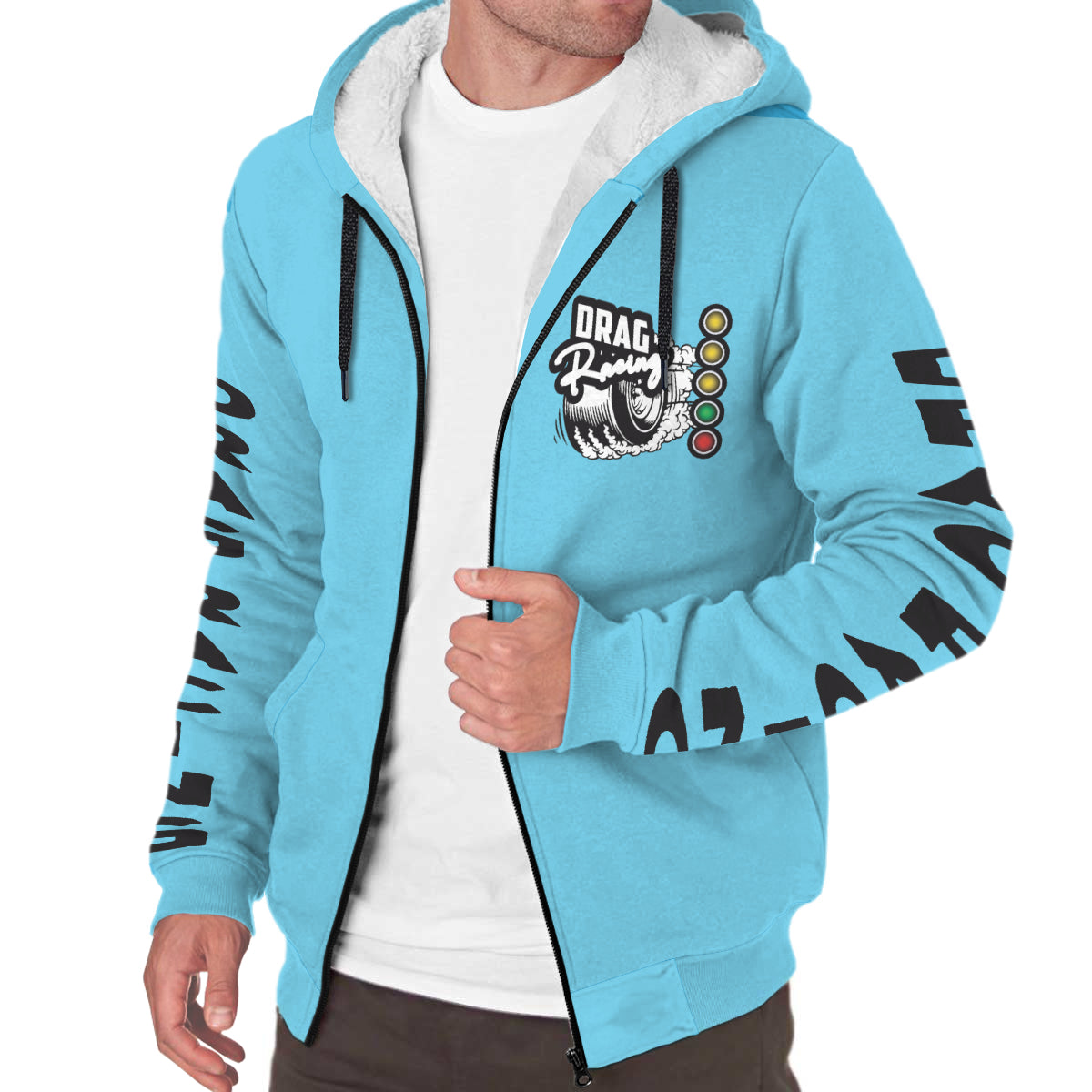 Drag Racing AOP Sherpa Jacket