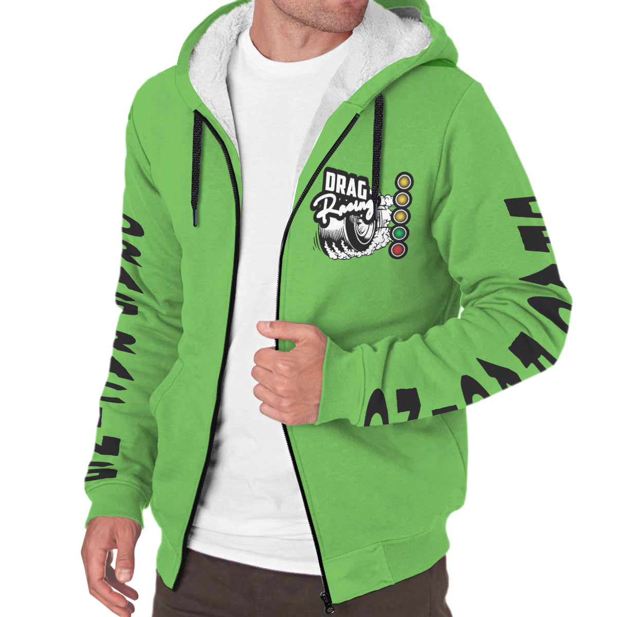 Drag Racing AOP Sherpa Jacket