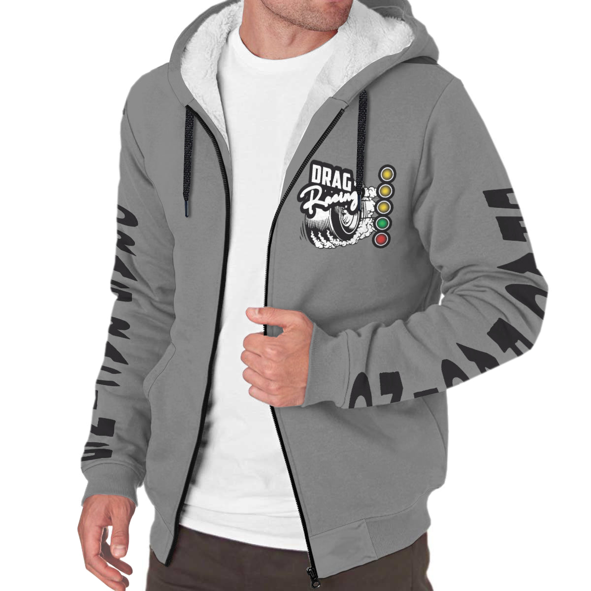 Drag Racing AOP Sherpa Jacket