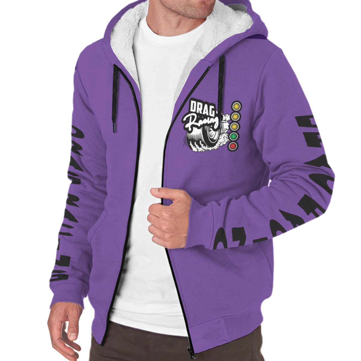 Drag Racing AOP Sherpa Jacket