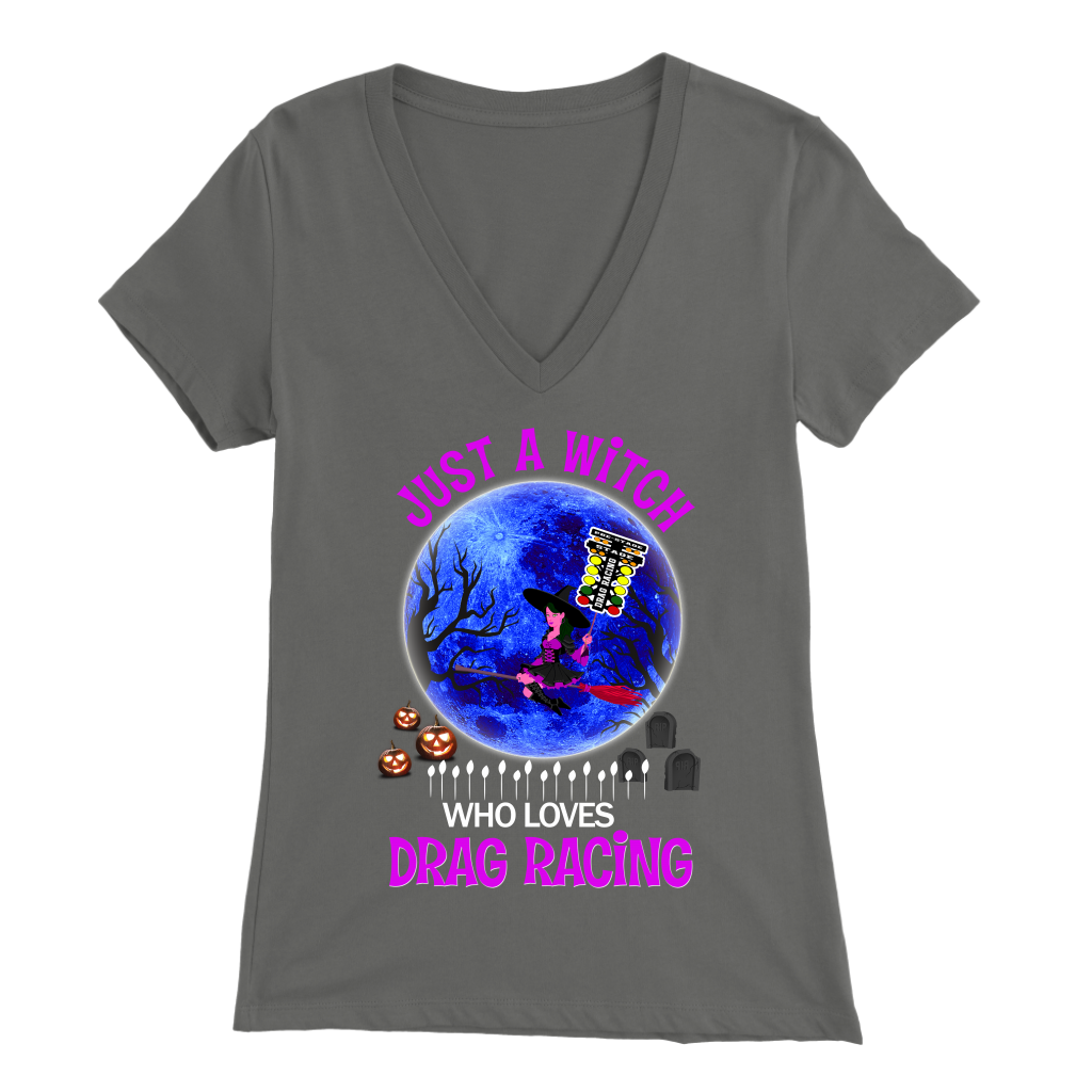 Just A Witch Who Loves Drag Racing T-Shirts