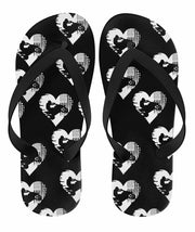 Quad USA Heart Flip Flops