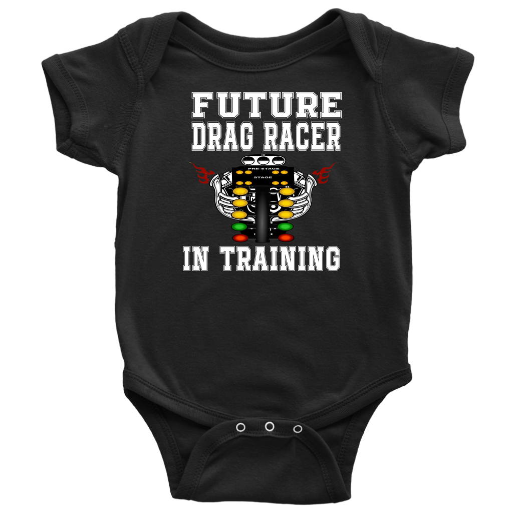 Future Drag Racer In Training Kids Tees