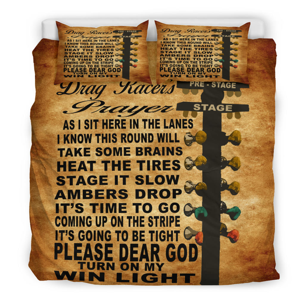 Drag Racer's Prayer Bedding Set