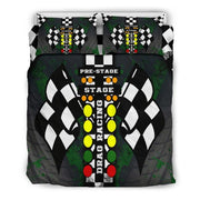 Drag Racing Green Bedding Set