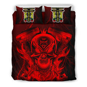 Drag Racing Thunder Skull Bedding Set