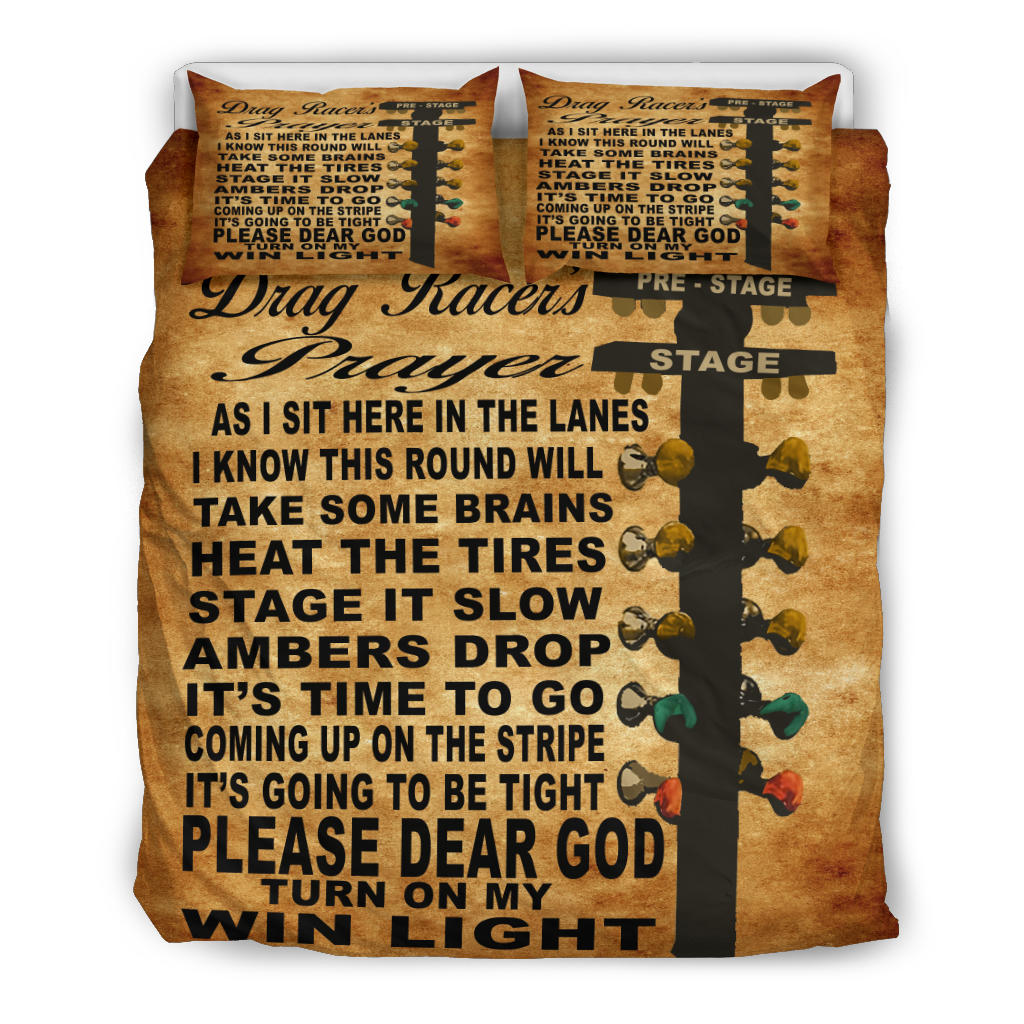 Drag Racer's Prayer Bedding Set