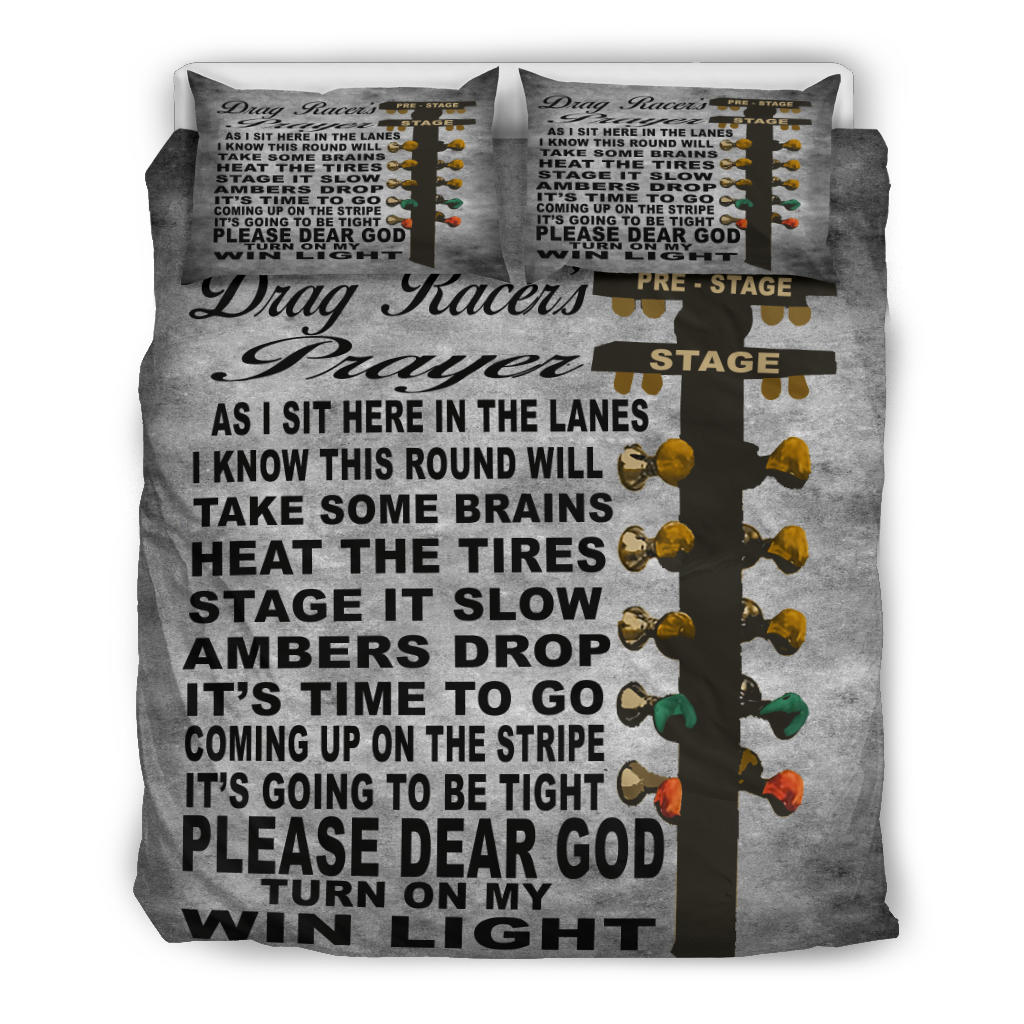Drag Racer's Prayer Bedding Set