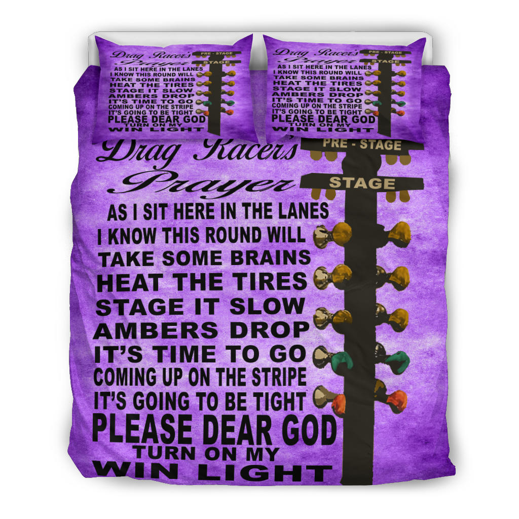 Drag Racer's Prayer Bedding Set