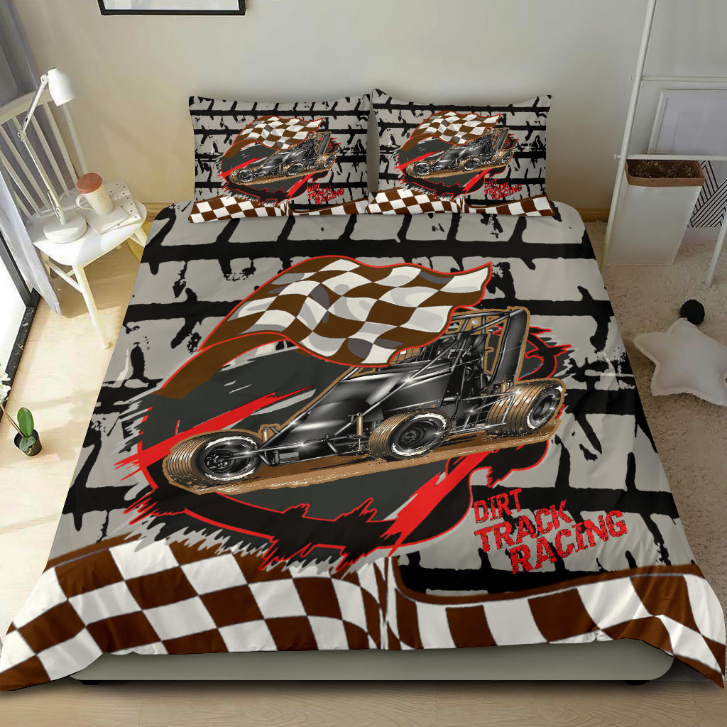 Dirt Track Racing Bedding Set non wing sprint car