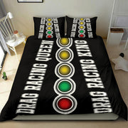 Drag Racing Queen and King Bedding Set