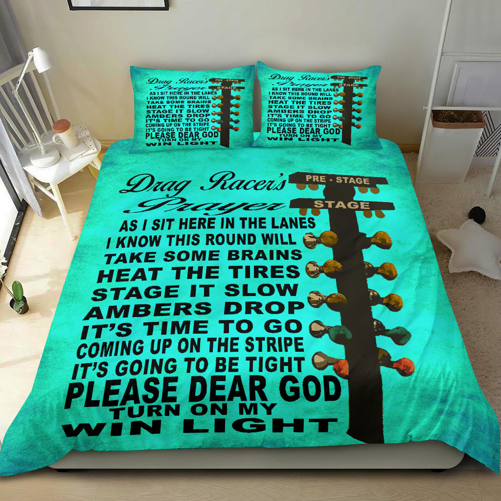 Drag Racer's Prayer Bedding Set