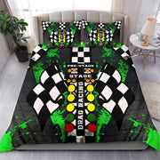 Drag racing Pistachio Bedding Set