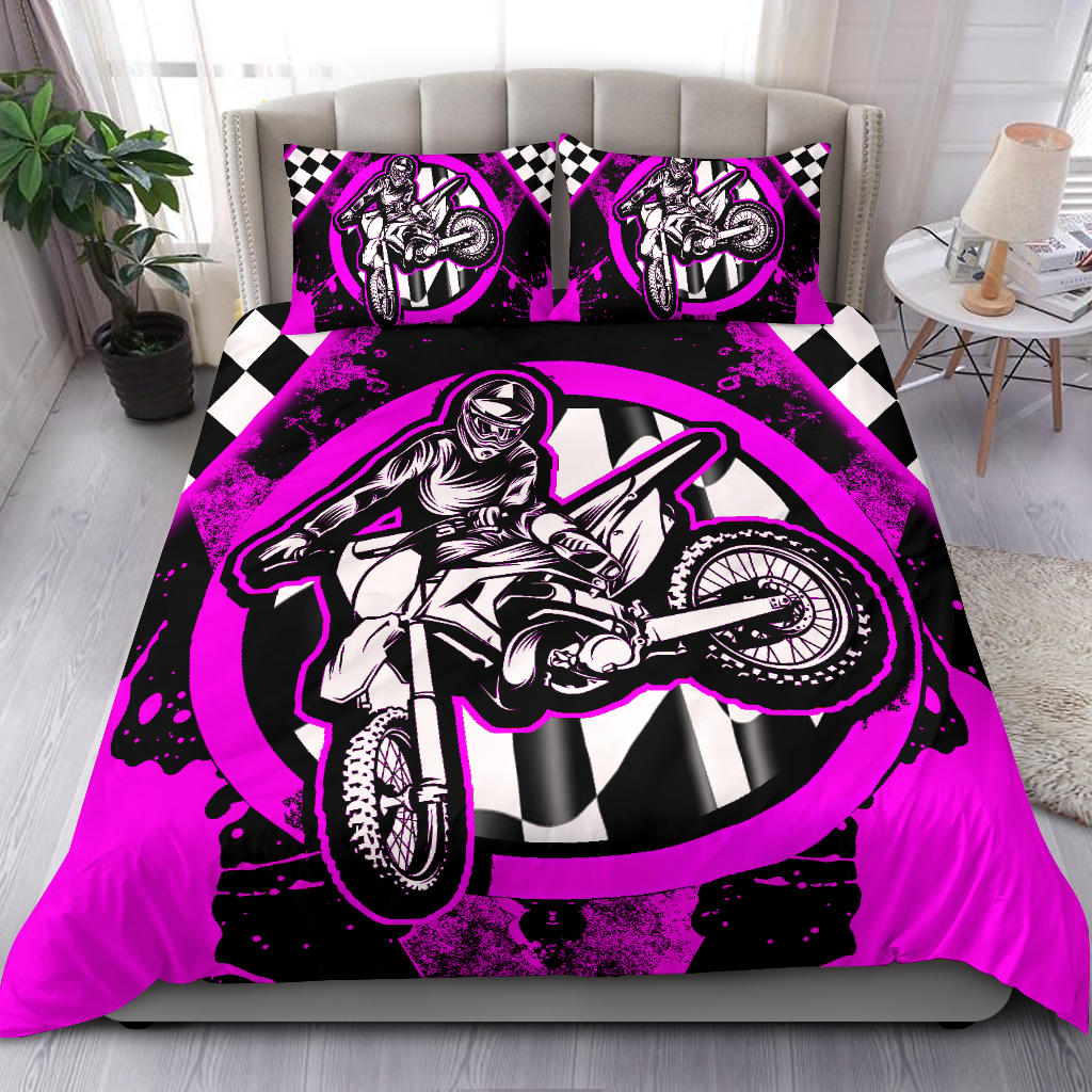 Dirt Bike Racing Bedding Set 