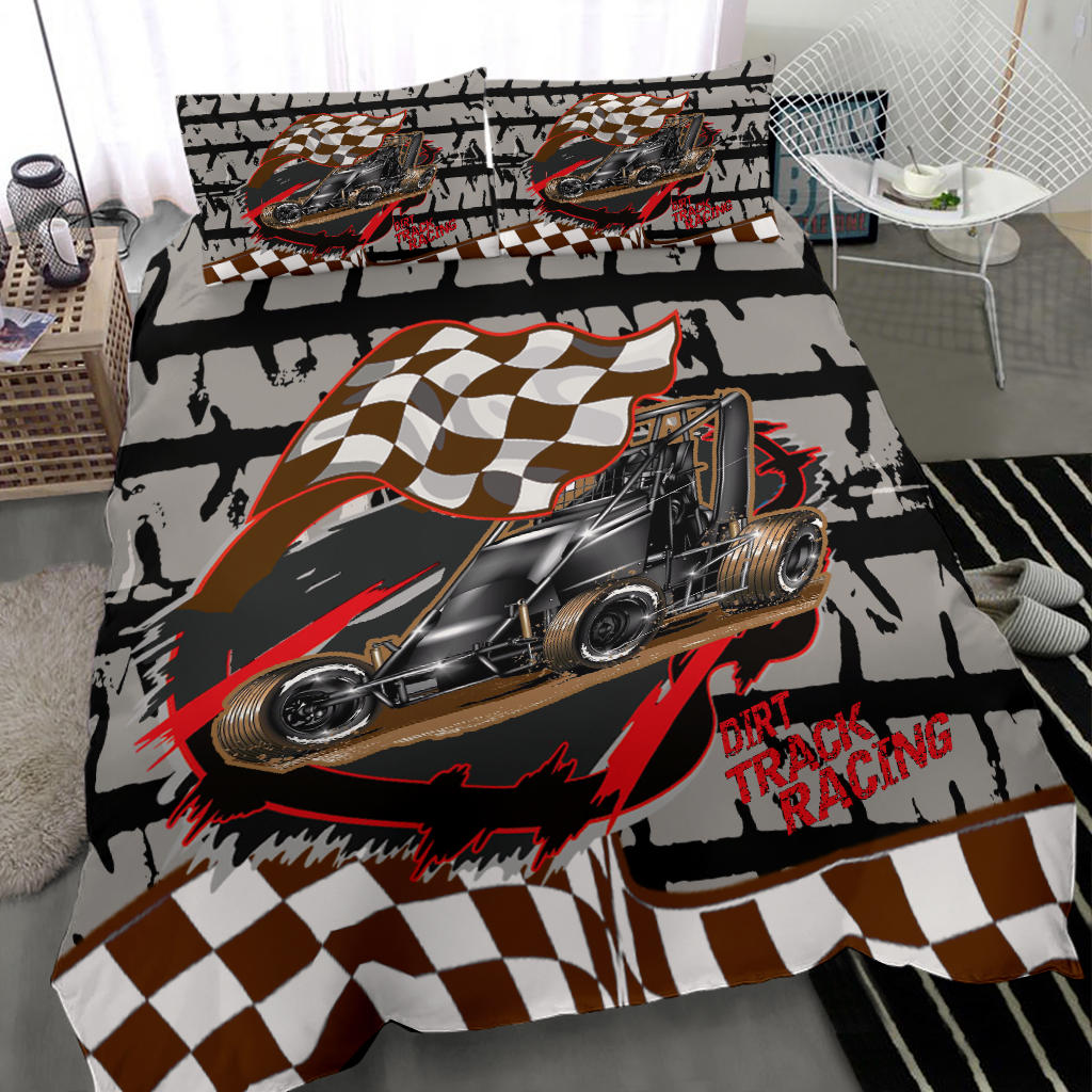 Dirt Track Racing Bedding Set non wing sprint car