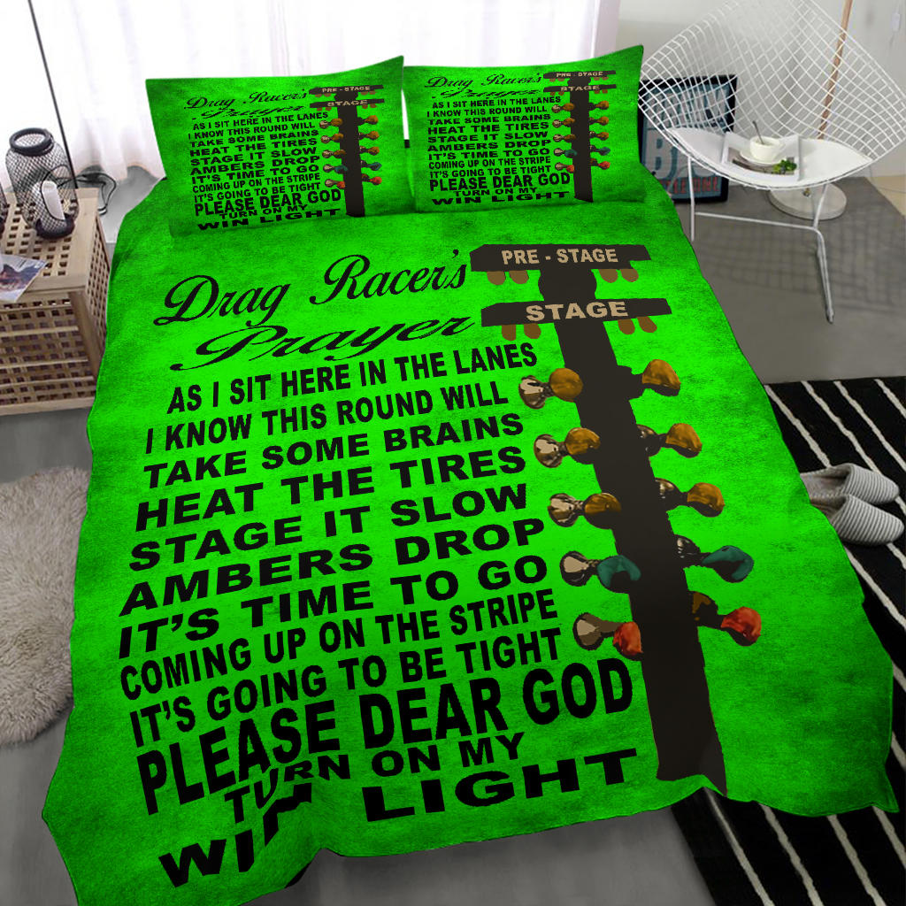 Drag Racer's Prayer Bedding Set