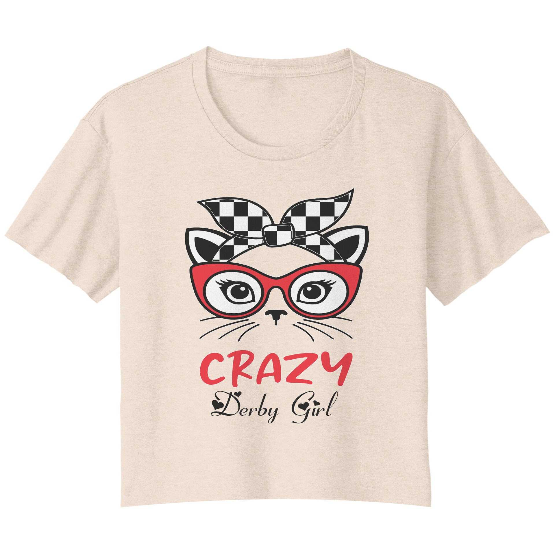 Crazy Derby girl Crop t-shirts