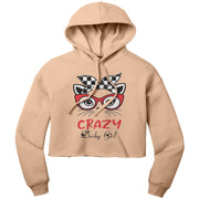 Crazy Derby girl Crop Top hoodie