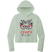 Crazy Derby girl Crop Top hoodie
