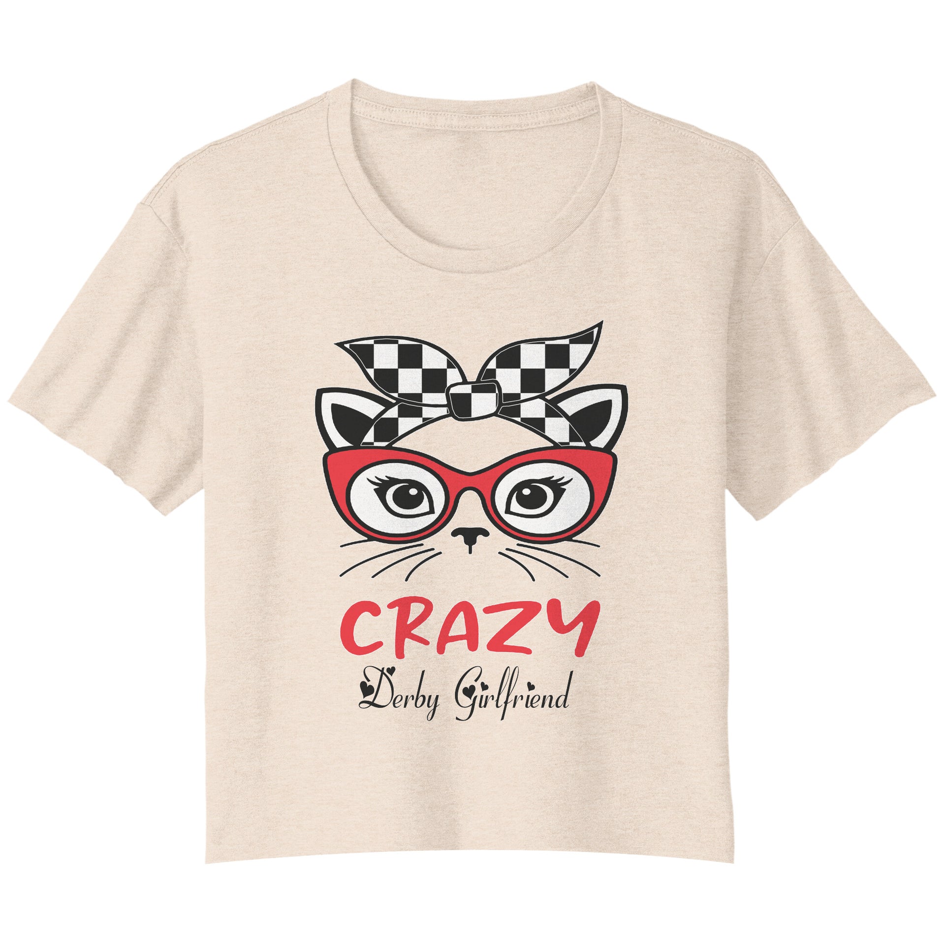 Crazy Derby girlfriend Crop Top hoodie