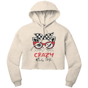 Crazy Derby wife Crop Top hoodie