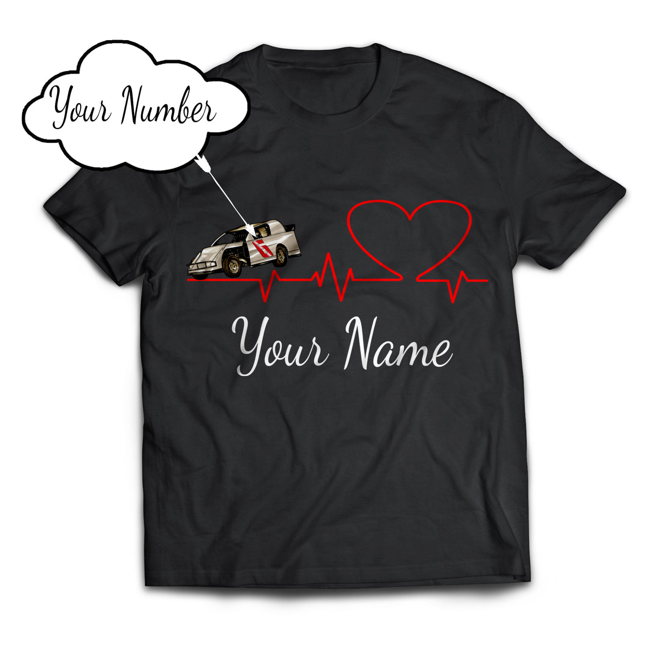 Custom Dirt Modified Heartbeat T-Shirts