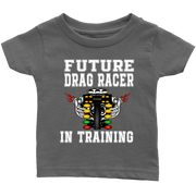 Future Drag Racer In Training Kids Tees