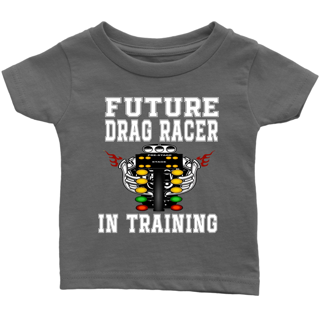Future Drag Racer In Training Kids Tees