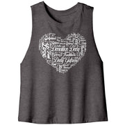 Demolition Derby Girlfriend Bella Women's Racerback Crop Tank