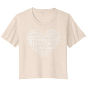 Demolition Derby Girlfriend Bella Women's Flowy Crop T-Shirt