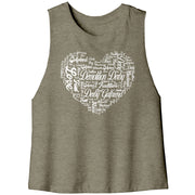 Demolition Derby Girlfriend Bella Women's Racerback Crop Tank
