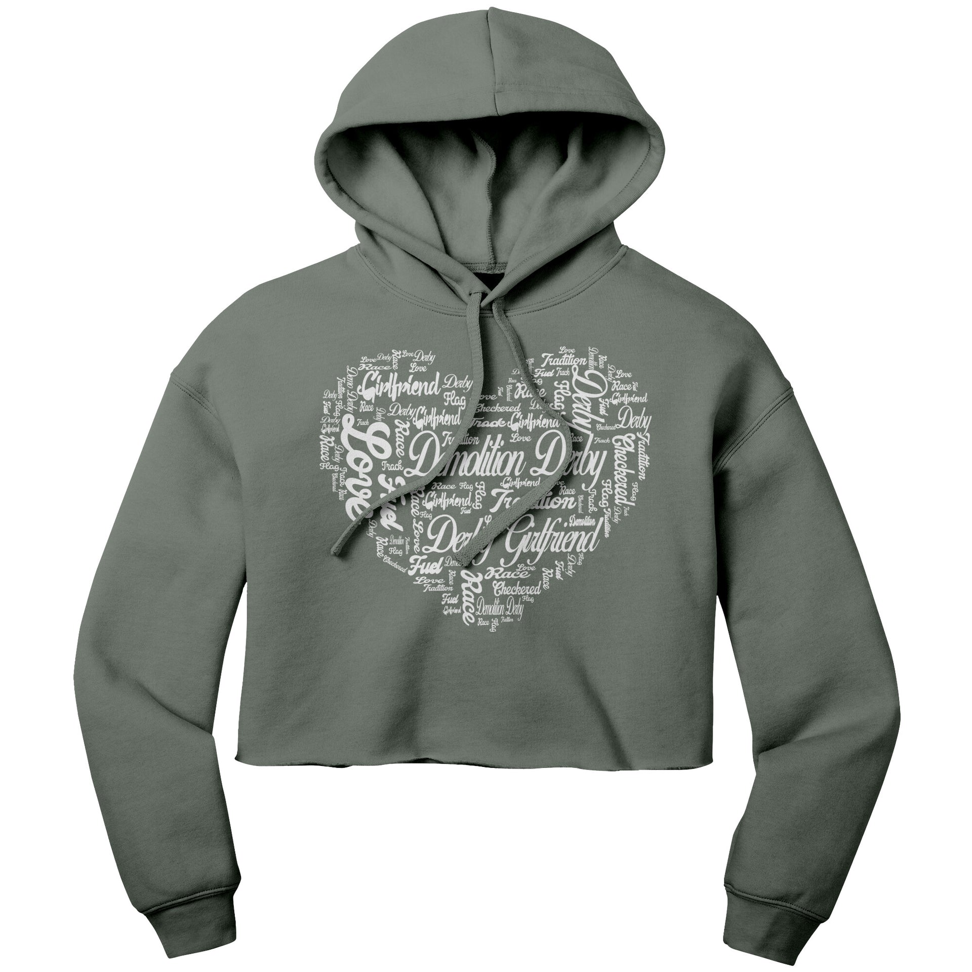 Demolition Derby Girlfriend Women’s Crop Hoodie