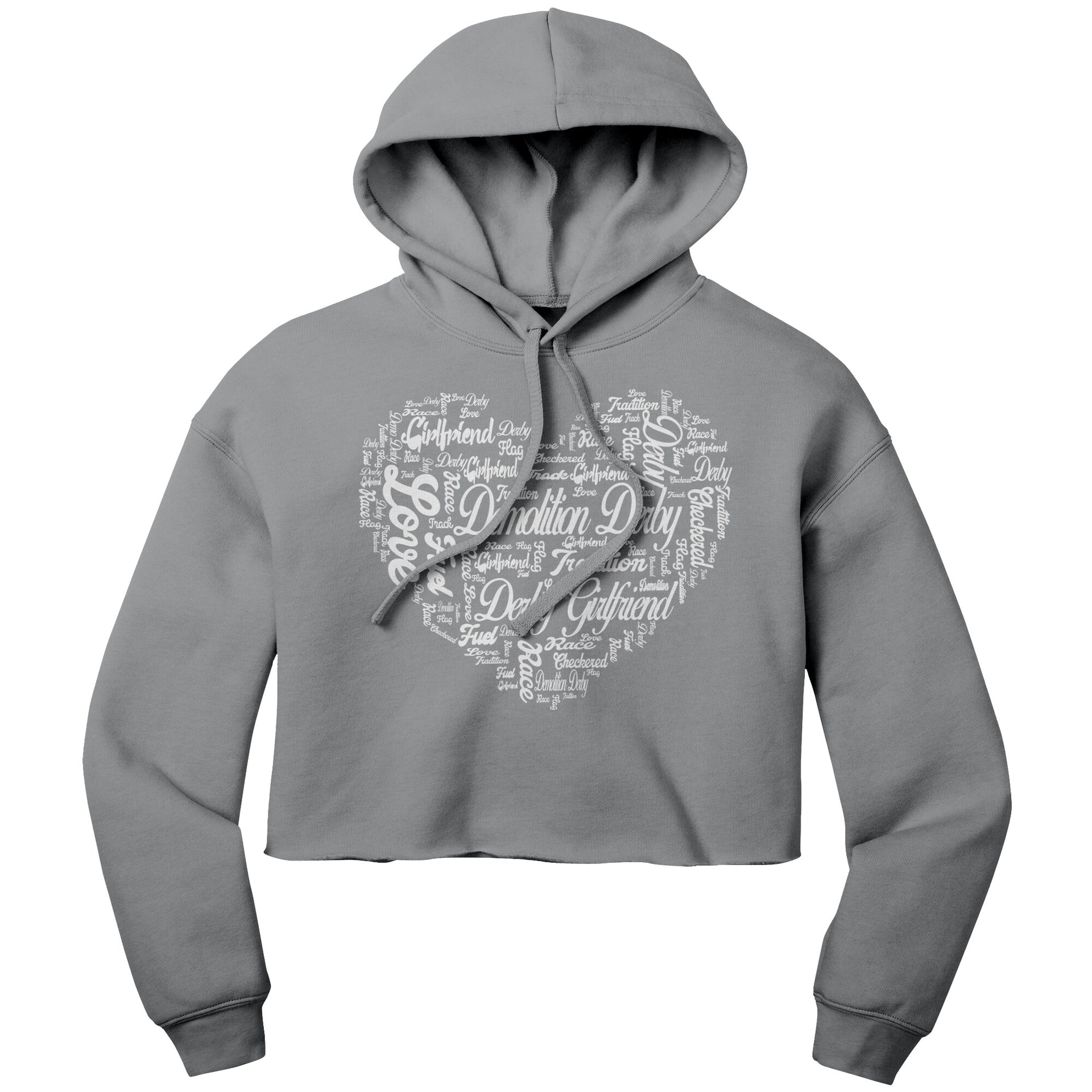 Demolition Derby Girlfriend Women’s Crop Hoodie